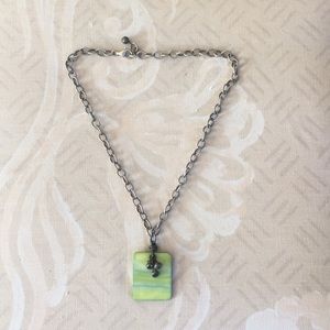 Silpada green pendant necklace